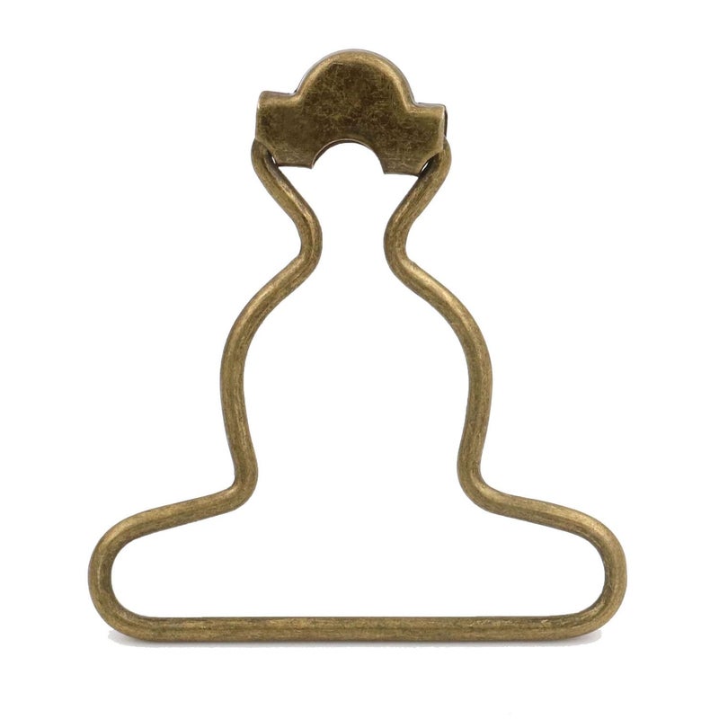 Amanaote 1.5" Inside Bottom Size Bronze Dungaree Fastener Overall Clip Suspender Buckle Pack of 12 - Image 1